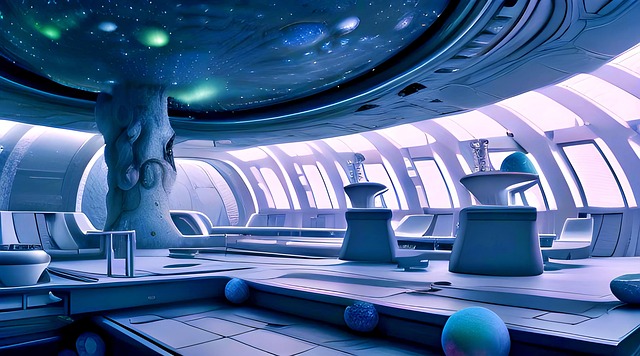 Free science futurism technology illustration