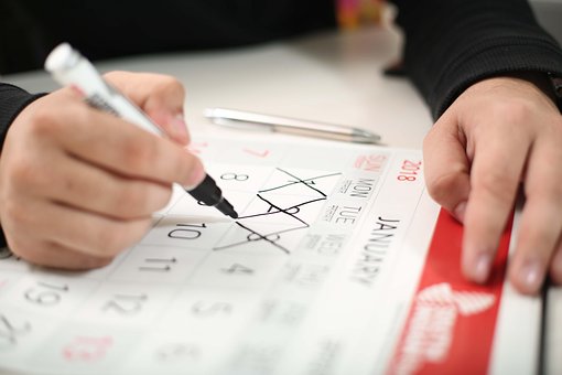Free Calendar Hand photo and picture