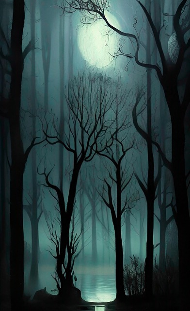 Free ai generated woodland woods illustration