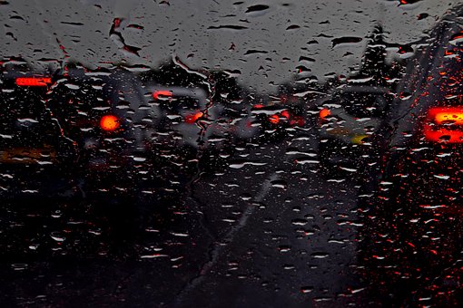 Regen, Wagen, Winter, Straße, Israel