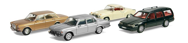 Free model cars scale 1-43 volvo 164 bmw 2500 illustration