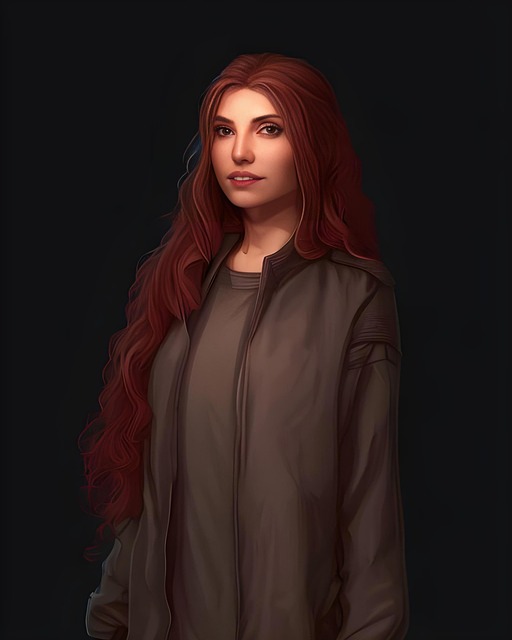 Free woman young character illustration
