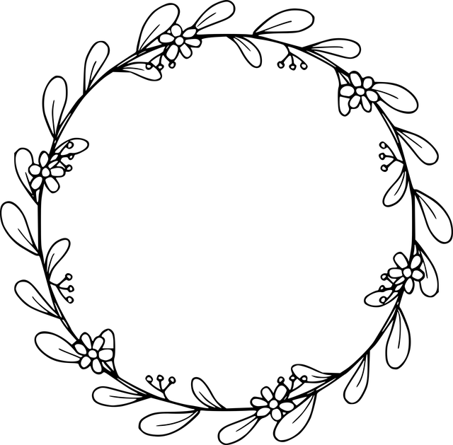 Free frame border line vector