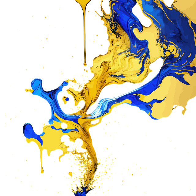 Free alcohol ink drips illustration
