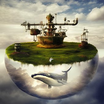 Steampunk, Kunst, Dampfpunk, Wal, Schiff