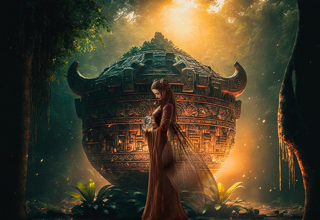 Free forest angel creature illustration