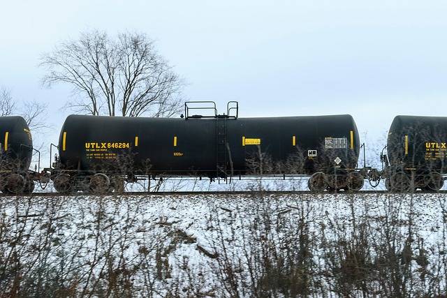 Öl, Zug, Eisenbahn, Landschaft, Schnee
