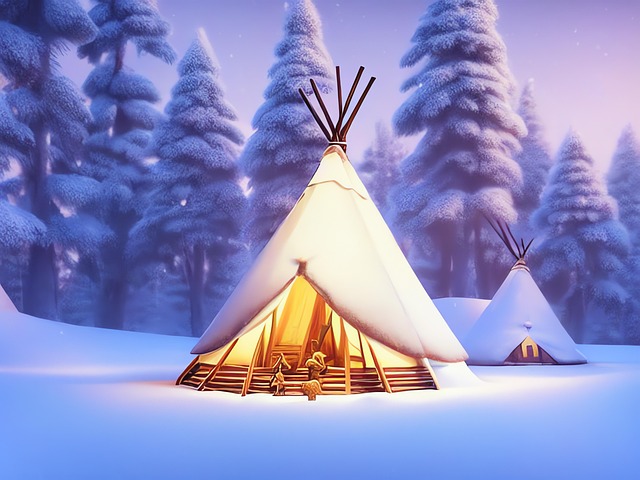 Ai Generiert, Winter, Tipis