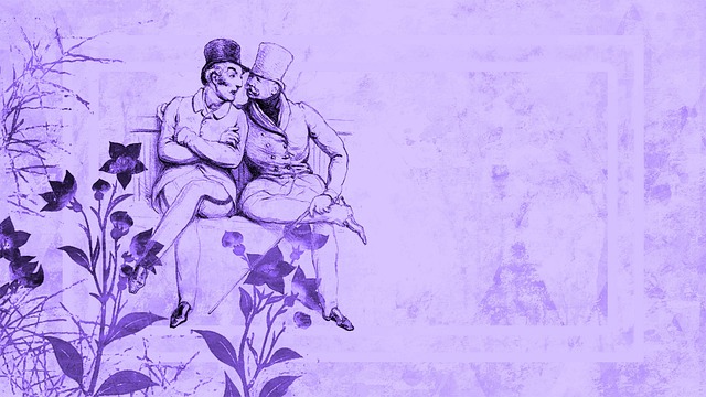 Free background gentlemen purple background illustration
