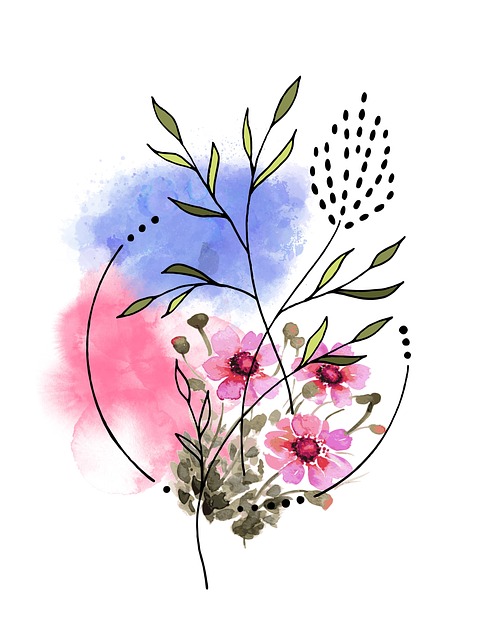 Free flowers branch exquisitely illustration