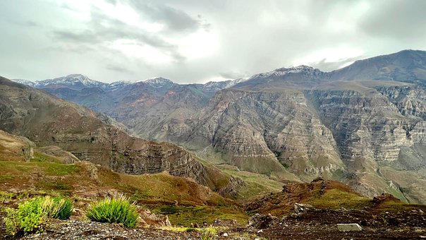 Cordillera, Bjerge, Dal, Andes, Natur