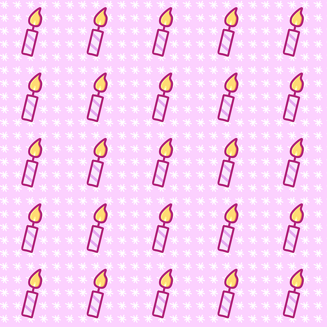 Free pattern texture candles illustration