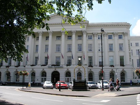 Inglaterra, Cheltenham, Calle, Edificio