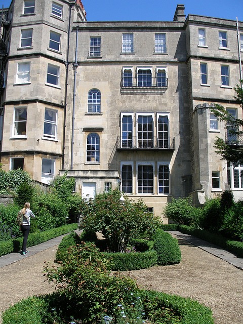 Bath, England, Haus, Park