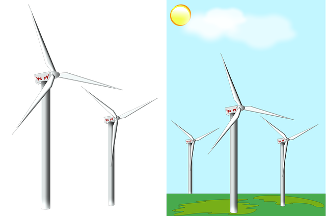 Free wind turbine wind energy wind illustration