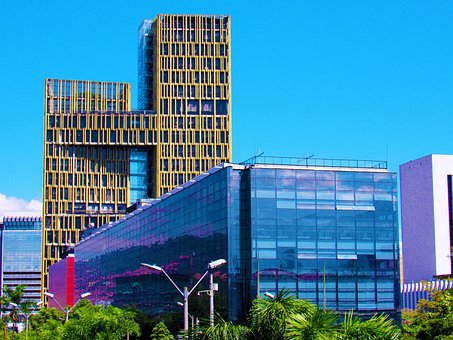 Azul, Querida, Cidade, Arquitetura