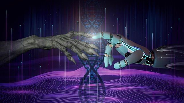 Free android artificial intelligence robot illustration