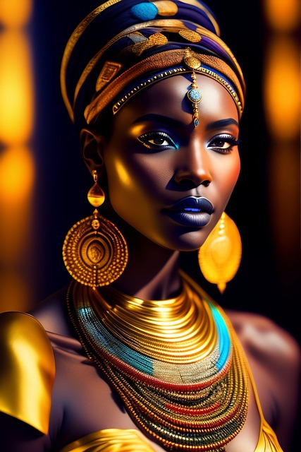 Free ai generated woman face illustration