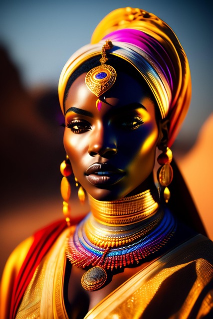 Free ai generated woman face illustration