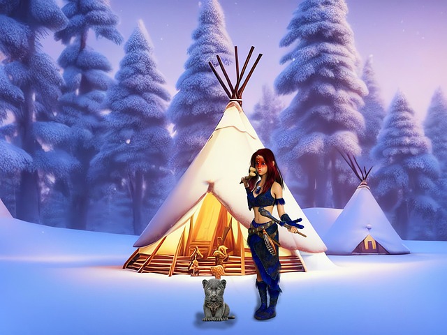 Free background winter snow illustration