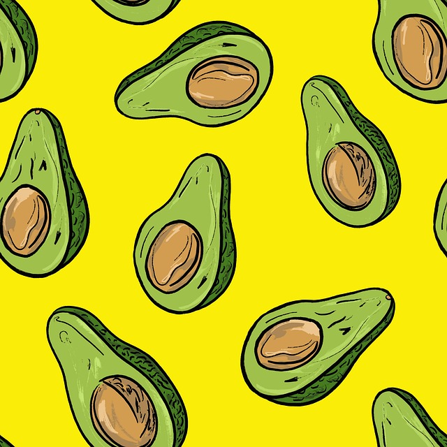 Free avocado food healthy illustration