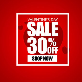 Rød, Rabatter, Promo, Salg, Valentines