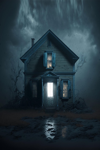 Free house home dark illustration