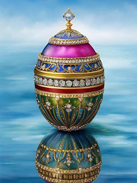 Free faberge egg jewels illustration