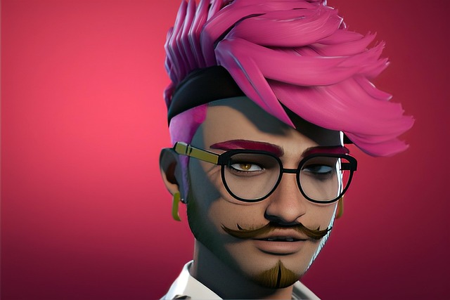 Free drag king pink hair pink illustration