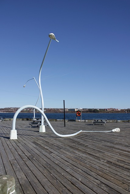 Free Street Lamp Bent photo and picture