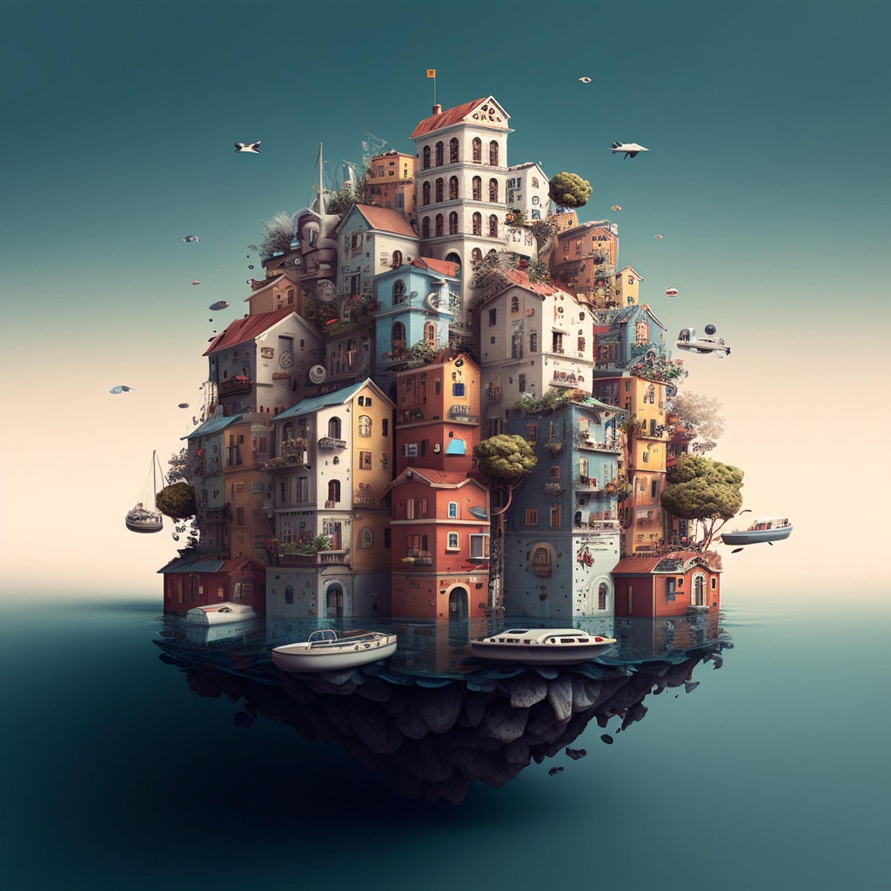 Ai Generado, Edificio, Departamento, Mar