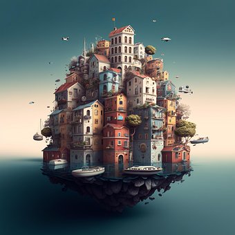 Ai Generado, Naturaleza, Edificio