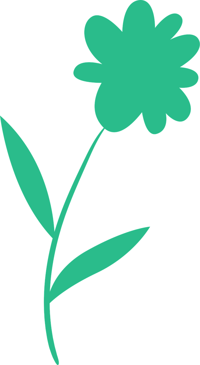Free flower plant leaf vector