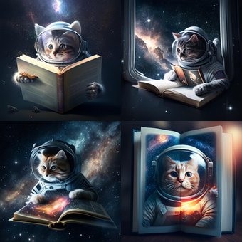 Katze, Raum, Universum, Buch, Astronaut