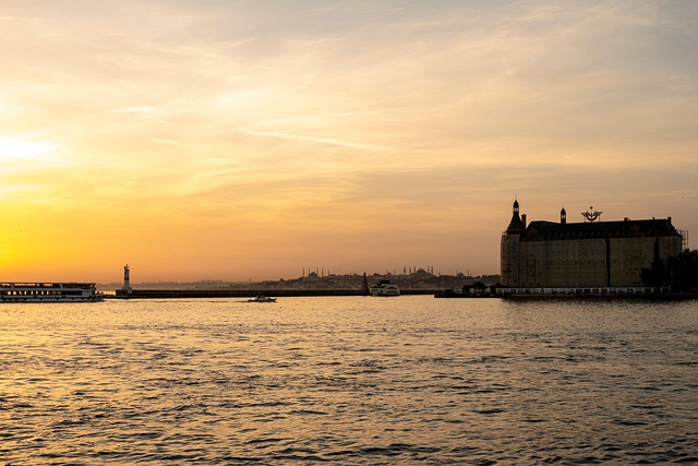 Estanbul, Atardecer, Mar, Cielo