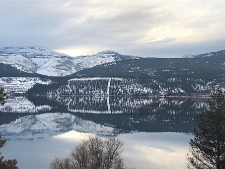 See, Winter, Berge, Landschaft, Natur