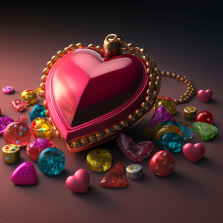 Download Hearts, Gems, Jewel. Royalty-Free Stock Illustration Image