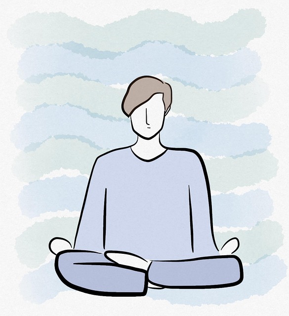 Free meditation relaxation wellness illustration