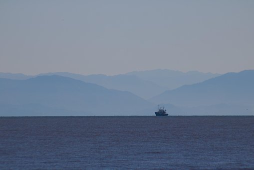 Hav, Skip, Black Sea, Tåke, Horisont