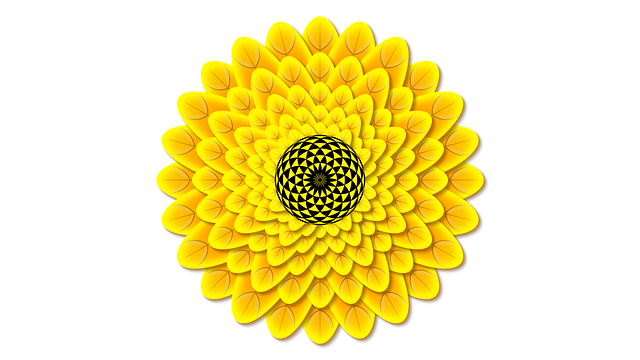 Free hd wallpaper sunflower flower illustration