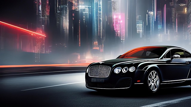 Download free HD stock image of Ki-Generated Bentley Free ki-generated bentley cyberpunk illustration