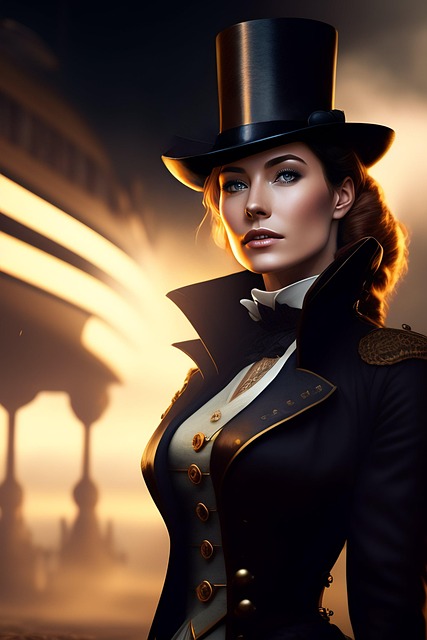 Download free HD stock image of Ai Generated Woman Free ai generated woman steampunk illustration
