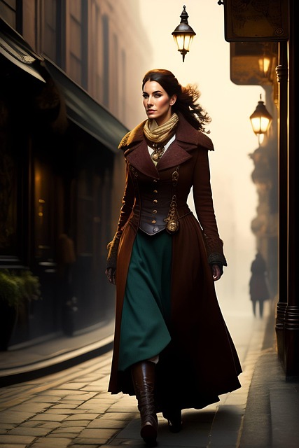 Free ai generated woman steampunk illustration