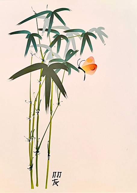 Bambú, Naturaleza, Planta, Mariposa