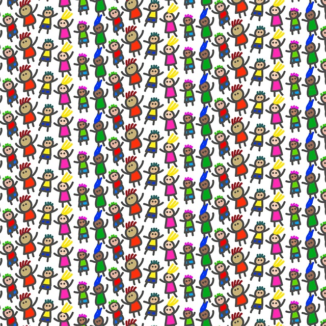 Free stickman kids doodle illustration
