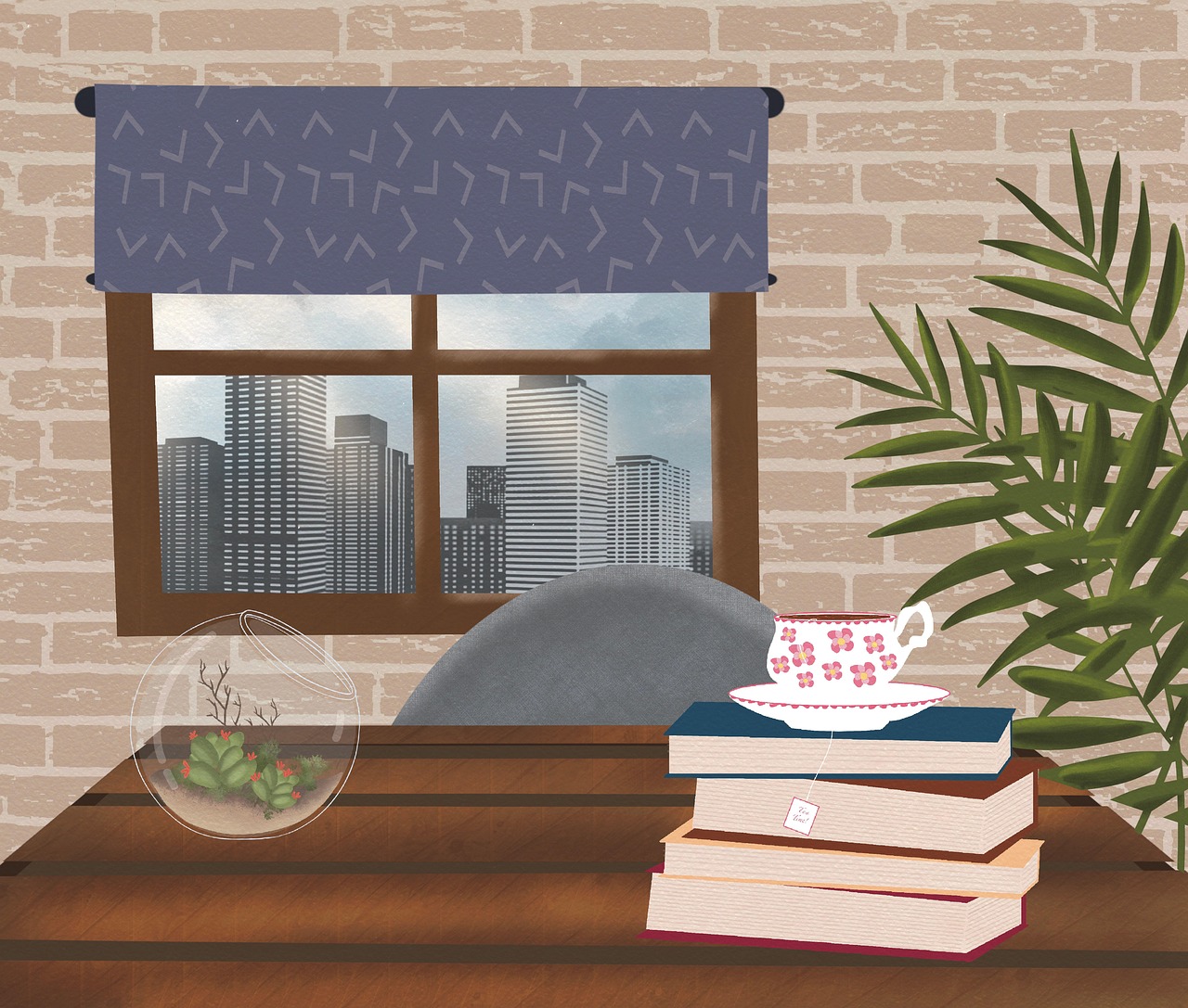 Download Living Room, Books, Interior. Royalty-Free Stock Illustration ...