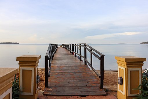 Brücke, Wasser, Viktoriasee, Insel