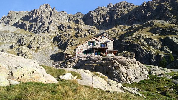 Berghütte, Natur, Landschaft, Frankreich