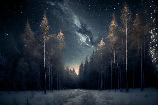 Free Winter Night illustration and picture