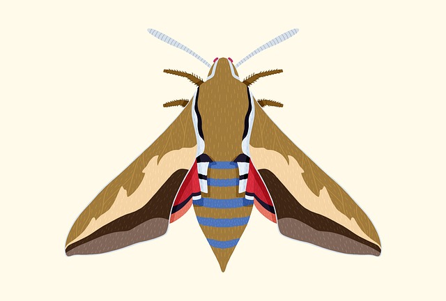 Free moth butterfly insect illustration